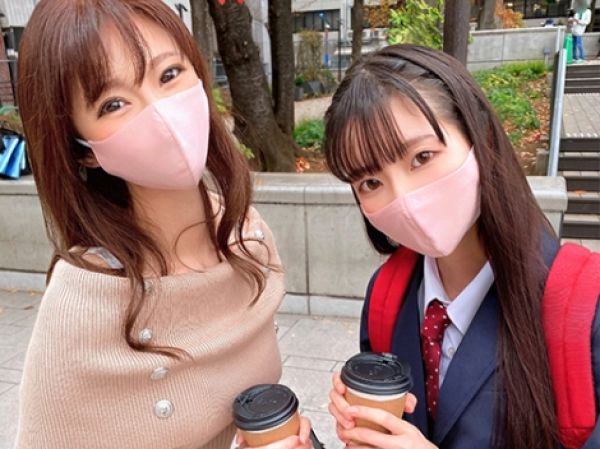 【素人】28歳と18歳の年の差姉妹を街中ナンパ！チンポ依存症の姉がイケメンチンポを貪り喰らう…ッ！