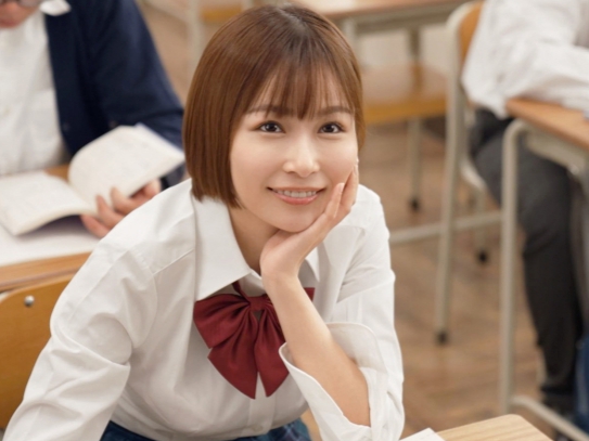 【ドS美少女JKの逆襲】『先生、もっと我慢してよ♥』制服姿の教え子が射精管理で先生のチンコを弄び、ビンビンに勃起させたままイジメる！